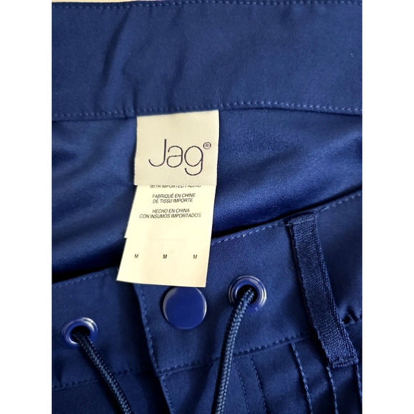 JAG ~Woman Size M~ Navy Blue Golf Chino Shorts w/Logo NWT. - Picture 10 of 11